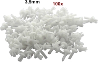 citroen 2cv schroeven moeren plastic noppen kleine uitzetnagel 3 5 mm verpakking bevat 100 stuks P18421 - Bild 1