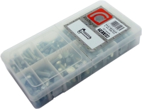 Renault - Schroevenset M5-M8 gegalvaniseerd. Bestaande uit: 20x M5x20, 15x M5x30, 25x M6x16, 20x M6x