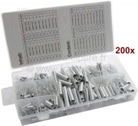 citroen 2cv schroeven moeren verenassortiment 200 stuks verleng en drukveren verschillende maten P20977 - Bild 1