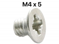 Citroen-2CV - 2CV, voordeurraam, roestvrijstalen scharnierschroef, kruisgleuf, verzonken kop, M4x5. Voor