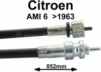citroen 2cv snelheidsmeterkabels speedo kabel voor ami6 tot 1963 lengte 852mm nr am5213g P10246 - Bild 1