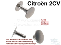 citroen 2cv spatbord voor voorspatbord spatlap holle klinknagel het bevestigen van P16371 - Bild 1