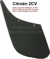 Citroen-2CV - 2CV, voorspatbord, spatlappen (2 stuks). Geschikt voor Citroen 2CV laatste versie tot 1990