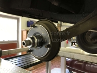 Citroen-2CV - Asmoer, 44 moer dunwandig, voor de achterremtrommel (losdraaien van de asmoer). Geschikt v