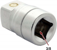 Renault - Moer voor olieaftapplug. Vierkant 13,1 mm. 3/8 ratelmoer. Geschikt voor Peugeot + Renault.