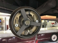 Citroen-2CV - Remcentreertang, voor de achterste remtrommel. Geschikt voor Citroen 2CV, Dyane + Mehari, 