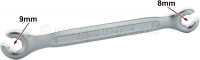 Remleidingsleutel. 8mm + 9mm. Werkplaats kwaliteit.