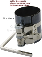 Zuigerring klemband, 60 tot 90 mm klembereik. Hobbyversie (niet voor dagelijks