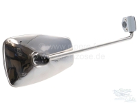 Citroen-2CV - AK/ACDY, spiegel links, reproductie. De spiegelbehuizing is verchroomd!