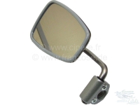 Renault - 2CV, spiegel links, origineel Citroën! Het spiegelglas is grijs omlijst. De originele spi
