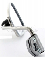 Renault - 2CV, spiegel rechts, origineel Citroën! Het spiegelglas is grijs omlijst. De originele sp