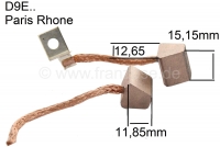 citroen 2cv startmotor startborstels voor paris rhone startmotoren grote uitvoering geschikt P14169 - Bild 1