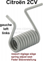 citroen 2cv stoelframes aanbouwdelen veer voor verstelhendel zitlengteverstelling links P18405 - Bild 1