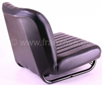 Peugeot - Mehari, complete linkerstoel, zwart kunstleer (nieuw onderdeel). Geschikt voor Citroen Meh