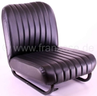 Peugeot - Mehari, complete linkerstoel, zwart kunstleer (nieuw onderdeel). Geschikt voor Citroen Meh