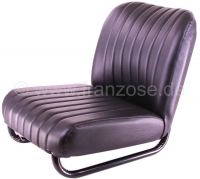 citroen 2cv stoelhoezen voor mehari complete linkerstoel zwart kunstleer nieuw onderdeel geschikt P18646 - Bild 1