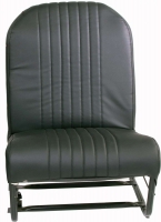 citroen 2cv stoelhoezen voor stoelhoes voorstoel links symetric zwart kunstleer zijkanten P18309 - Bild 1