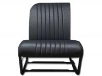 2CV, stoelhoes voorstoel rechts, asymmetrisch, zwart kunstleer, zijkanten