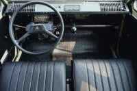 Citroen-2CV - Volledige linkerstoel (symmetrisch), zwart kunstleder (nieuw onderdeel). Ontwerp: het oppe