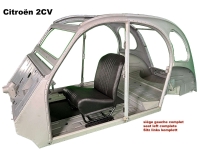 Volledige linkerstoel (symmetrisch), zwart kunstleder (nieuw onderdeel)