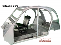 Volledige rechterstoel (symmetrisch), zwart kunstleer (nieuw onderdeel)