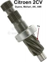 citroen 2cv stuurinrichting stuurrondsel 7 tanden lager voor vertanding worm is P12031 - Bild 1