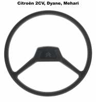 citroen 2cv stuurkolom stuurwiel stuur 2 spaken reproductie geschikt voor dyane mehari P18133 - Bild 1