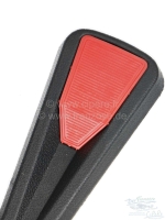 Citroen-2CV - Stuurnaafkap van kunststof (als origineel), voor 1-spaaks stuurwiel. Kleur: rood. Geschikt