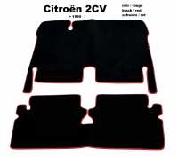 citroen 2cv tapijtsets vloermatten hoofdsteun oranje originele restvoorraad P18285 - Bild 1