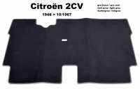 citroen 2cv tapijtsets vloermatten oud tapijtmat vooraan velours kleur grijs lichtgrijze gris clair P18918 - Bild 1