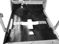 Citroen-2CV - Rubberen mat achteraan, voor Citroen 2CV6, gemonteerd tot einde productie! Optisch zoals o