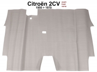 citroen 2cv tapijtsets vloermatten rubberen mat vooraan grijs voor met voorbank P18134 - Bild 1