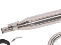 Citroen-2CV - 2CV6, roestvrijstalen uitlaatsysteem, compleet met voordemper. Met ABE. Voor Citroen 2CV6.