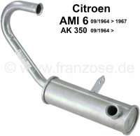 citroen 2cv uitlaatsysteem ami6 ak350 voordemper geschikt voor vanaf bouwjaar 09 1964 P11082 - Bild 1
