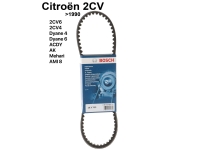 Citroen-2CV - V-riem 9.5x762mm. Geschikt voor Citroen 2CV6 + 2CV4, tot bouwjaar 1990, merknaam BOSCH.