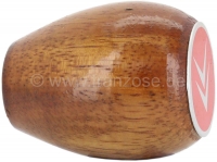 Citroen-2CV - Houten pookknop met Citroen embleem. Geschikt voor Citroen 2CV.