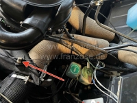 Citroen-2CV - Kachelkabelbevestigingsplaat, bevestiging van de kachelkabel aan de kachellamp. Deze beves