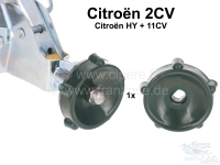 Knop voor het openingsmechanisme van de ventilatorklep. Kleur groen, gemaakt