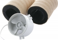 Citroen-2CV - Verwarmingsluchtventilator voor montage in de verwarmingsslang van de Citroen 2CV. De slan