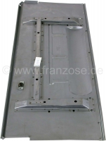 Citroen-2CV - AMI6, vloerplaat rechts compleet, met alle beading en verstevigingen. Reproductie, geschik