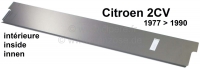 2CV, pedalenvloerpaneel binnen, versterkt, zonder kralen, lasergesneden, voor