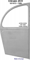 citroen 2cv voor achterdeuren aanbouwdelen rechterachterdeur geschikt vanaf P15686 - Bild 1