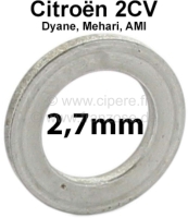 citroen 2cv vooras kingpin vulring afstandsschijf dikte 2 7 mm geschikt voor stuk P12261 - Bild 1