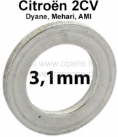 citroen 2cv vooras kingpin vulring afstandsschijf dikte 3 1 mm geschikt voor stuk P12390 - Bild 1