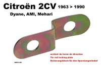Trekstangborgplaat, geschikt voor Citroen 2CV. Voor spoorstanghendel met