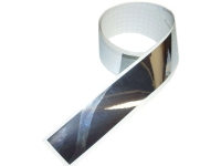 Citroen-2CV - Bumper plakstrip, smal. Kleur chroom. Afmeting 1490x30mm. Geschikt voor 2CV voorbumper, ge