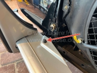 Citroen-2CV - Bumperrubber buffer, voor Citroen 2CV. Dit rubber wordt aan de achterkant gemonteerd, van 