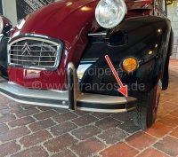 Citroen-2CV - Voorste bumperhoek, voor Citroen 2CV6, (plastic voorste hoek). Reproductie. Of.nr.95561034