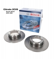 citroen 2cv voorrem zonder hydraulische remschijven voor 2 stuks geschikt P13007 - Bild 1