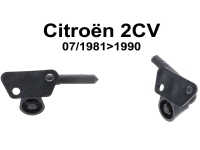 Citroen-2CV - Kunststof zonneklephouder (1 paar). Geschikt voor Citroen 2CV6, vanaf modeljaar 07/1981 to